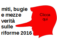 miti, bugie e mezze verità sulle riforme 2016, espressi in forma grafica